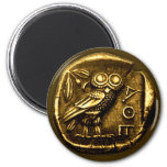 Owl On Ancient Greek Coin Magnet at Zazzle