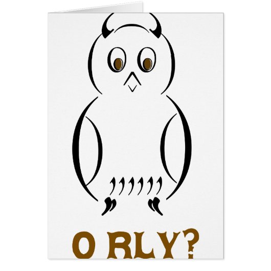 Owl O'Rly Cards (Front)