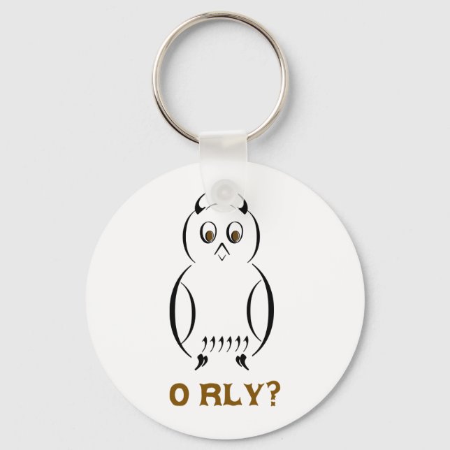 Owl O'Rly Keychain (Front)