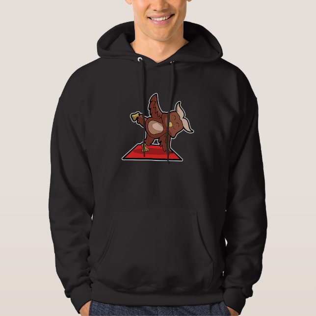 Owl Owl Yoga Poses Sport Gymnastics Ohmmm Heartbea Hoodie (Front)