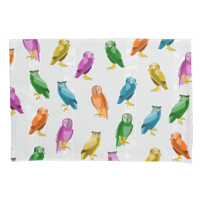 Owl Owls Pattern Pillow Case (Front)