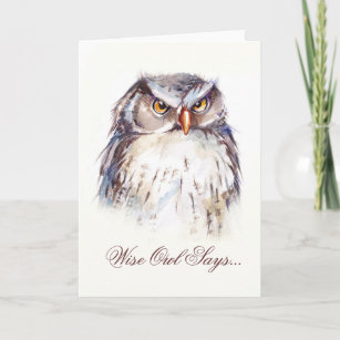 Owl Sayings Cards 