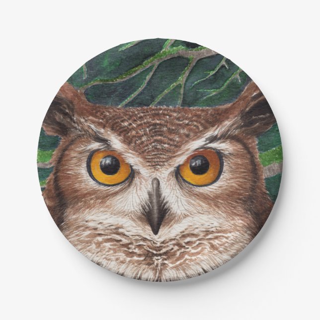 Owl Paper Plates (Front)
