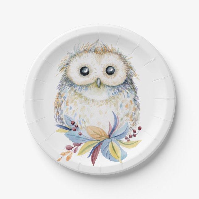 Owl Paper Plates (Front)