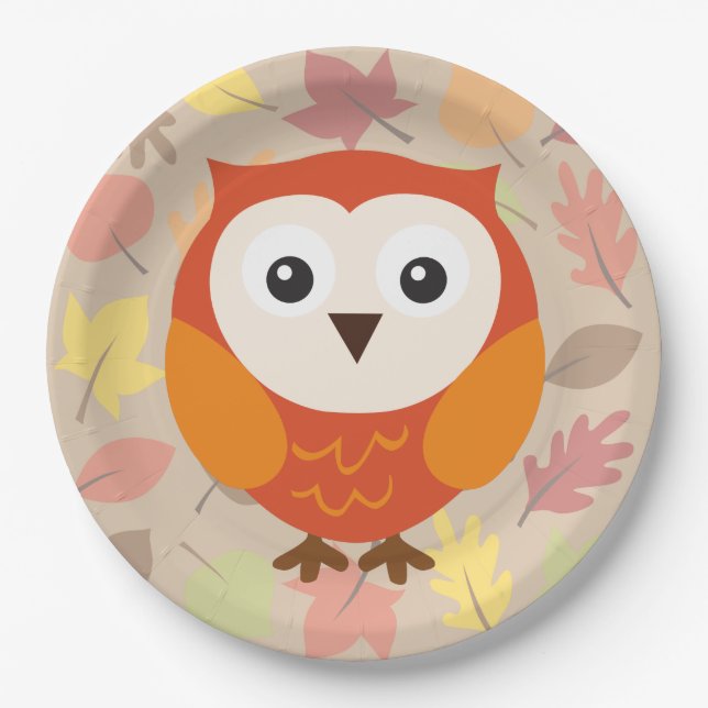 Owl Paper Plates (Front)