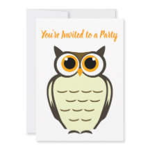 Owl Party Invitation