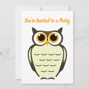 Owl Party Invitation
