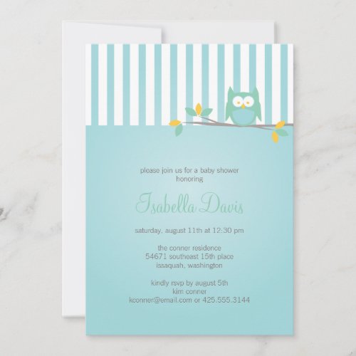 Owl Party / Shower Invitation