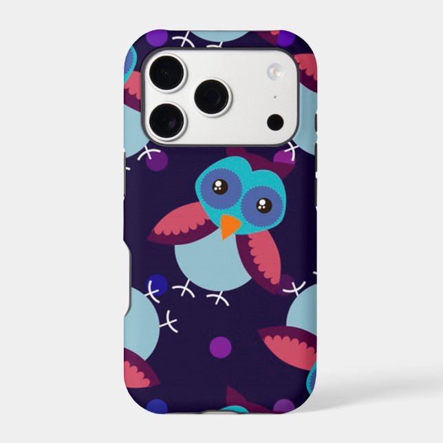 owl pattern background iphone case (Back)