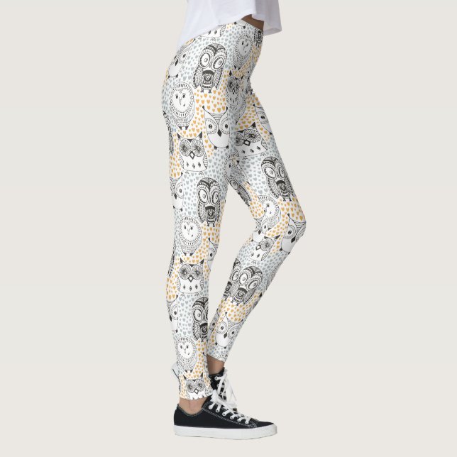 Owl Pattern leggings (Right)