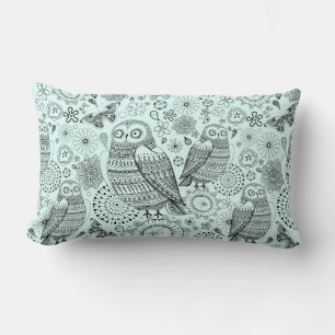 Owl Pattern Lumbar Pillow