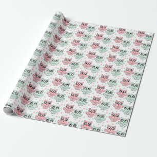 Owl Pattern Wrapping Paper