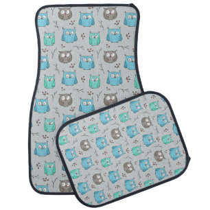 Owl-Pattern Zazzle_Growshop. Car Floor Mat