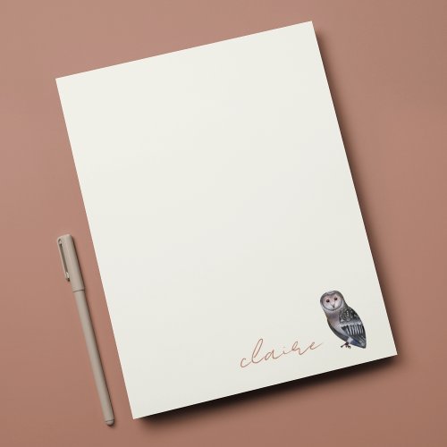 Owl Personalized Note Card