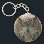 Owl Photo Keychain<br><div class="desc">Stunning owl photo design.</div>