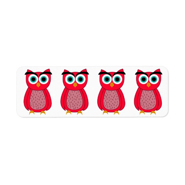 Owl Photo Print Label (Front)