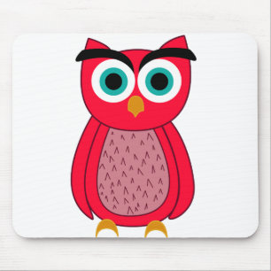 Owl Photo Print Mouse Pad