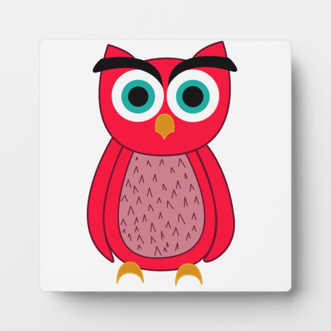 Owl Photo Print Plaque (Front)