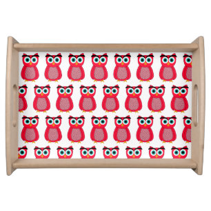 Owl Photo Print Serving Tray