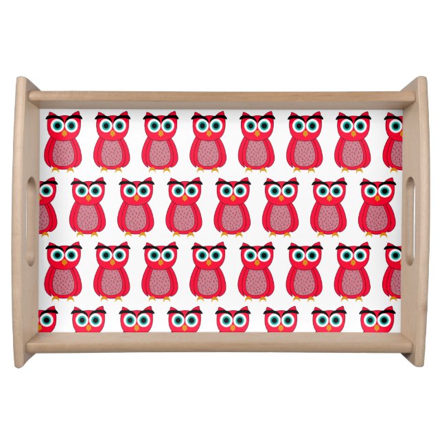 Owl Photo Print Serving Tray (Front)