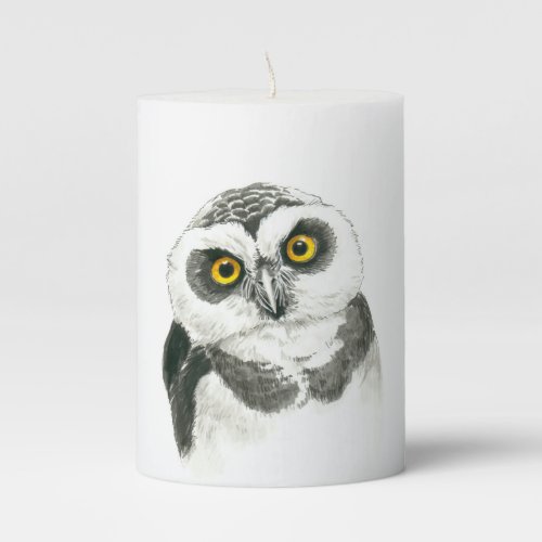 Owl Pillar Candle