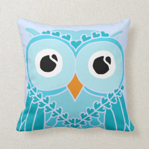 Owl Face Pillows Decorative Throw Pillows Zazzle