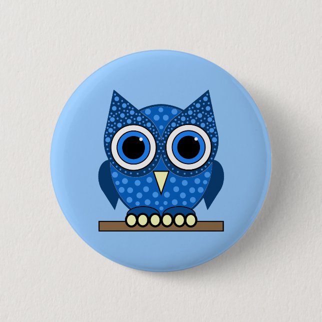 owl pinback button (Front)