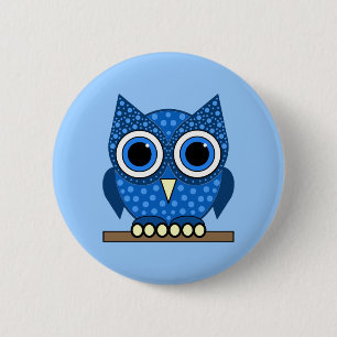 owl pinback button
