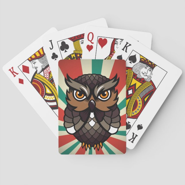 Owl Poker Cards (Back)