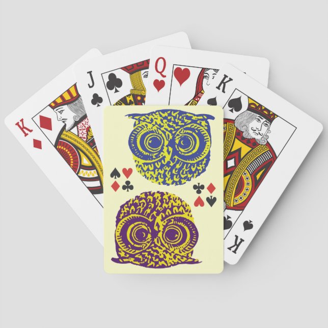 Owl  poker cards (Back)