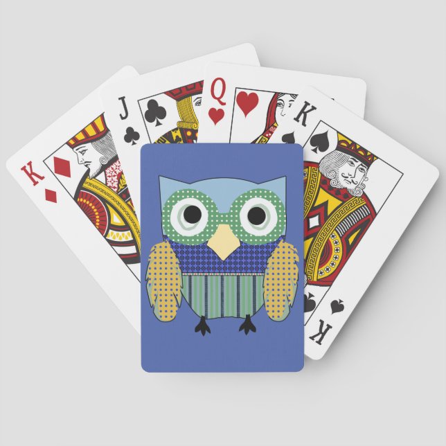 Owl Poker Face Cards (Back)