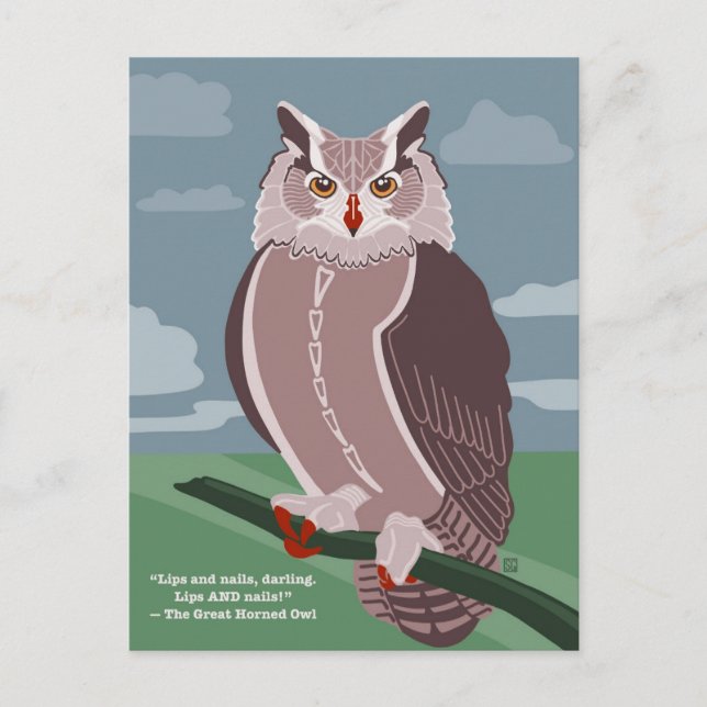 Owl Postcard (Front)