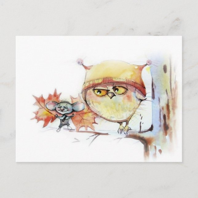 Owl postcard (Front)