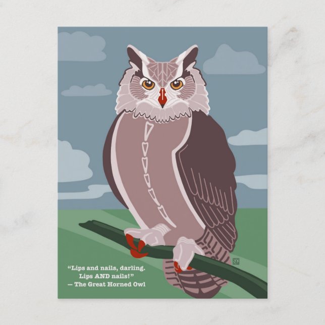 Owl Postcard (Front)
