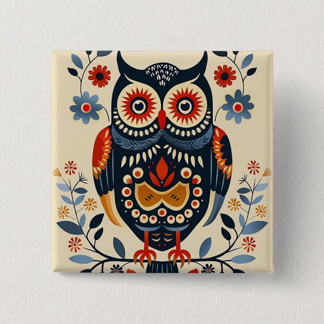 Owl Poster Button (Front)