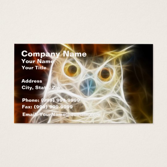 Owl Powerful Look Business Card