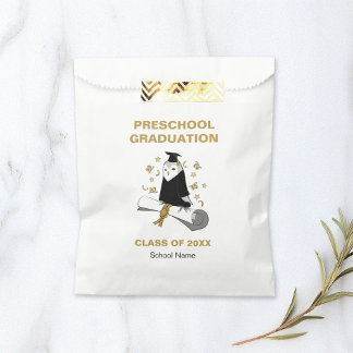 Owl Preschool / Kindergarten Graduation Party Favor Bag