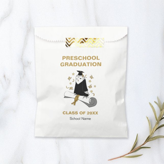 Owl Preschool / Kindergarten Graduation Party Favor Bag (Creator Uploaded)