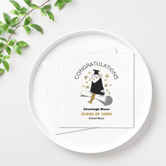 Owl Preschool / Kindergarten Graduation Party Napkins