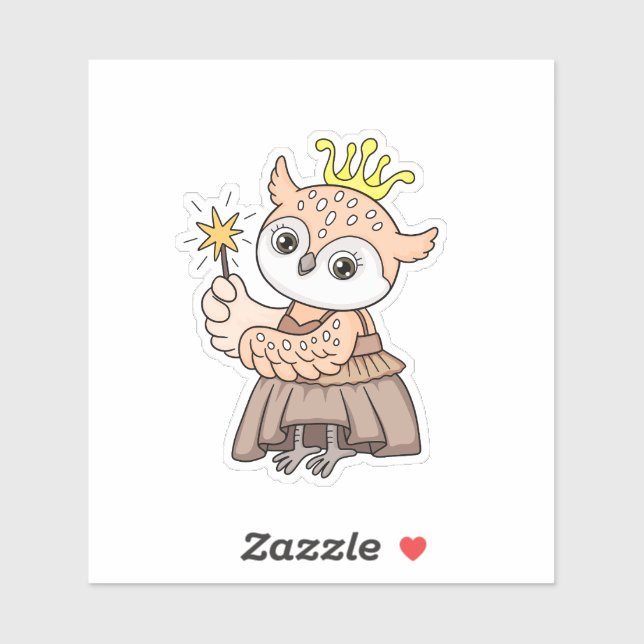 Owl Princess Sticker (Sheet)