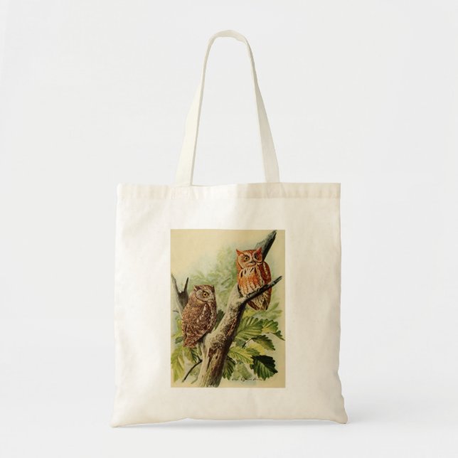 Owl Print  Tote Bag (Front)
