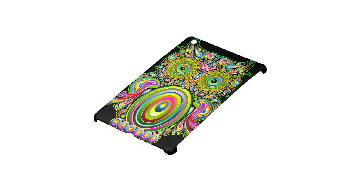 Owl Psychedelic Design iPad Mini Case | Zazzle