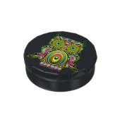 Owl Psychedelic Pop Art Candy Tin (Side)
