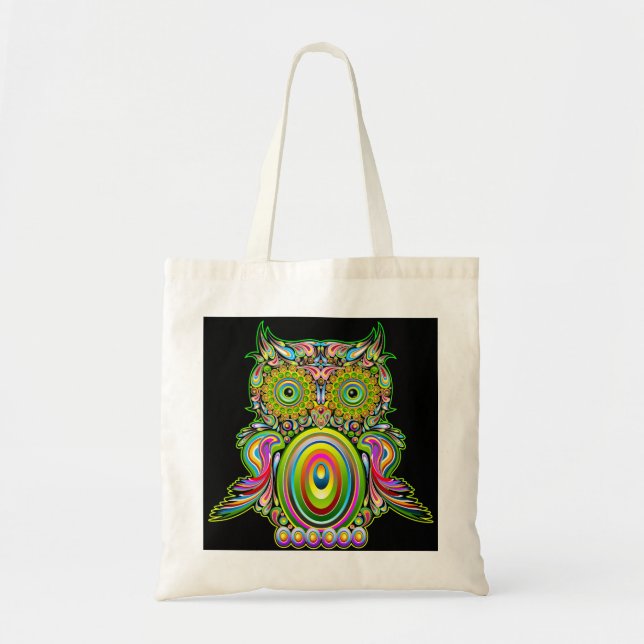 Owl Psychedelic Popart Bag (Front)