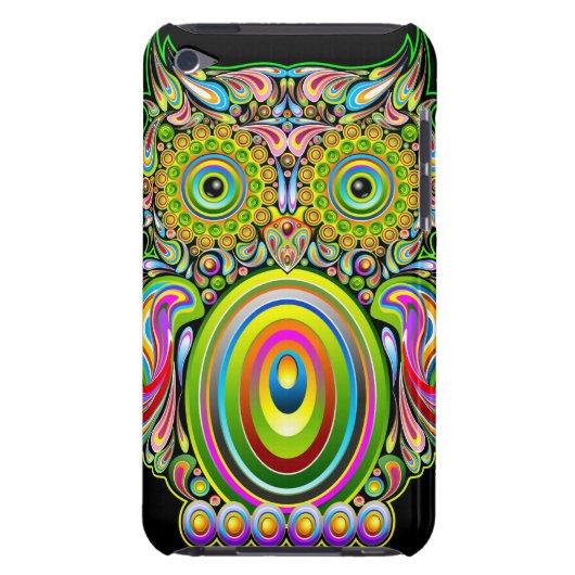 Owl Psychedelic Popart iPod Touch case (Back)