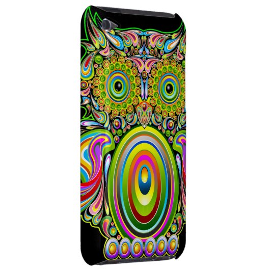 Owl Psychedelic Popart iPod Touch case (Back/Right)