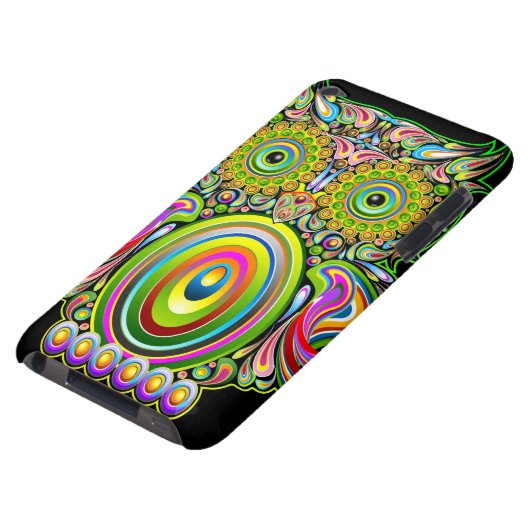 Owl Psychedelic Popart iPod Touch case (Bottom)