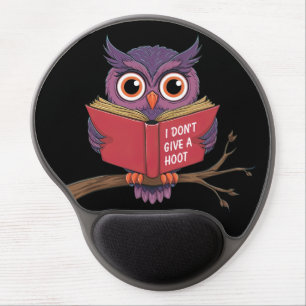 Owl Reading Gel Mouse Pad