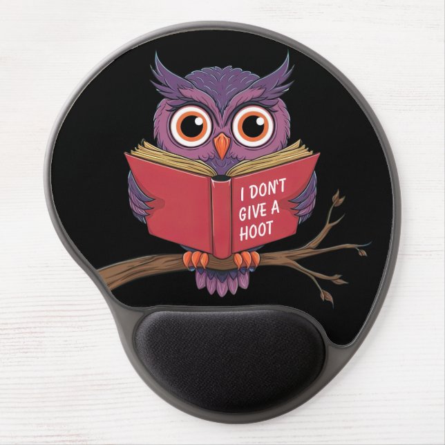 Owl Reading Gel Mouse Pad (Front)