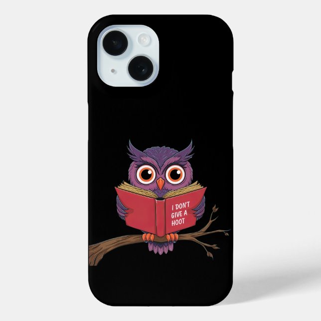 Owl Reading Phone Case (Back)